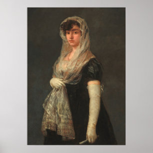 Póster Joven Dama - Francisco Goya Bella Artes Poster