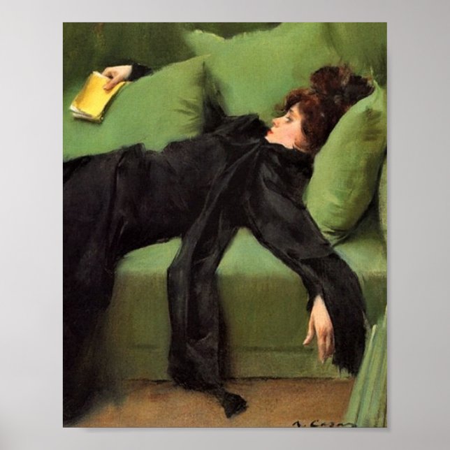 Póster Joven Decadente Después De La Muela De La Cerámica (Frente)