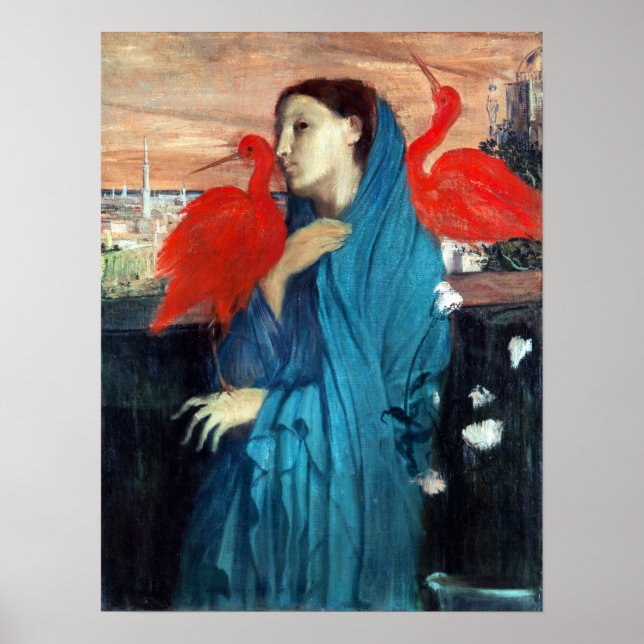 Póster Joven Edgar Degas con Ibis (Frente)