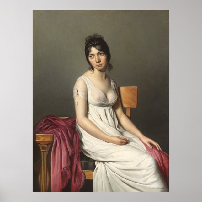 Póster Joven en blanco, Jacques-Louis David Bella Artes (Frente)