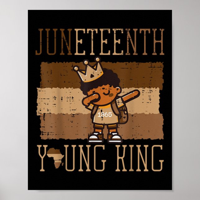 Póster Joven joven rey de junio de 2014, chicos africanos (Frente)