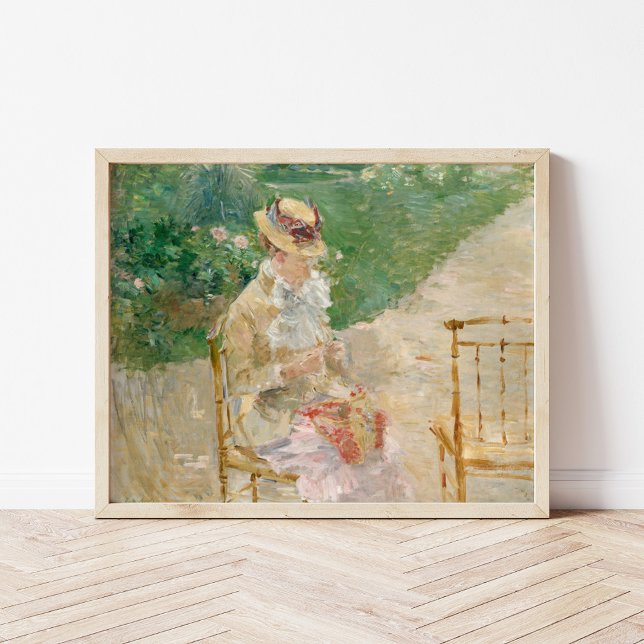 Póster Joven Knitting | Berthe Morisot (Subido por el creador)