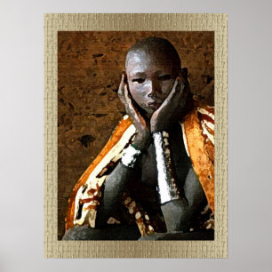 Póster Joven niño africano