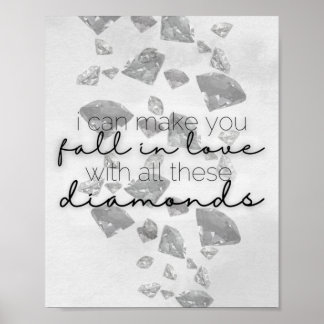 Póster Jóven nunca más rompió letras - como yo