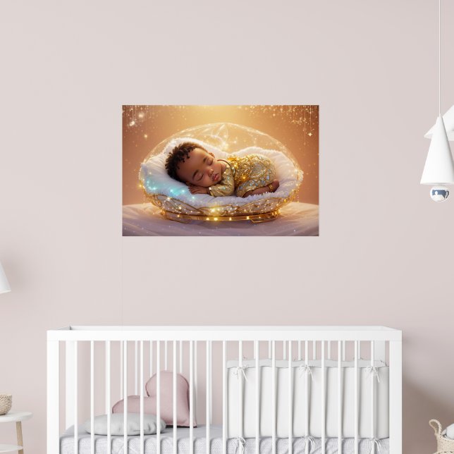 Póster Joven Príncipe Negro Recién Nacido Niño Niño Nurse (Guardería 2)
