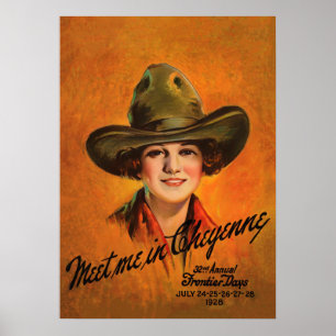 Póster Joven, salvaje afiche de la época occidental
