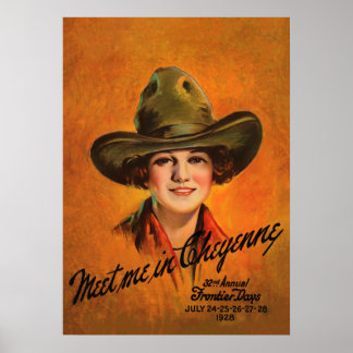 Póster Joven, salvaje afiche de la época occidental