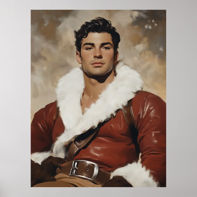 Póster Joven Santa - Retrato de Navidades del pasado (Frente)