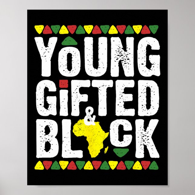 Póster Joven talentosa historia del Orgullo Africano de D (Frente)