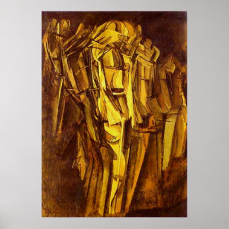 Póster Joven triste en el tren