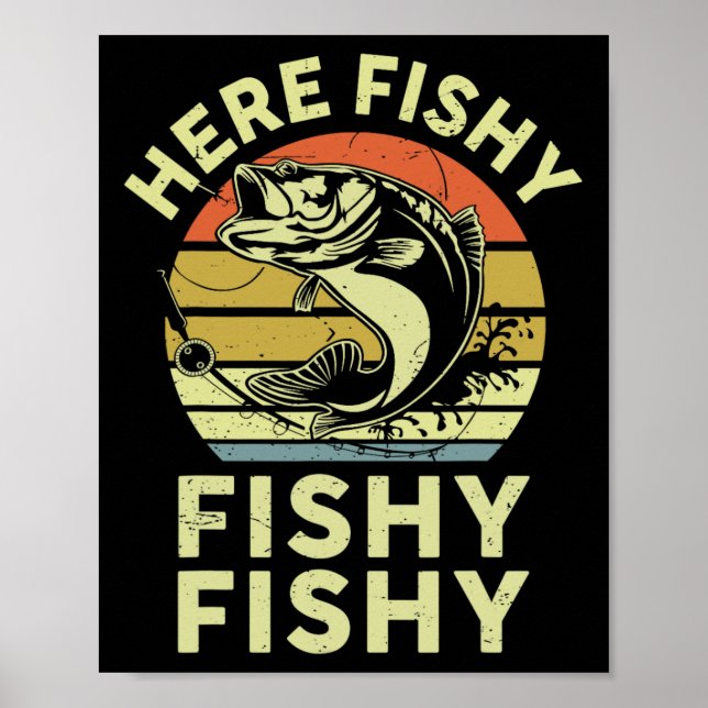 Póster Jóvenes aquí-pescadores niños de camisas niños peq (Frente)