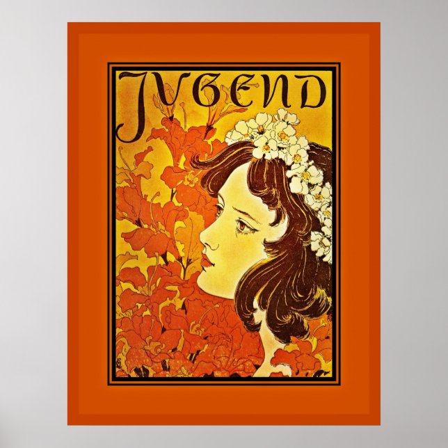 Póster Jóvenes artistas famosos de la época poster (Frente)