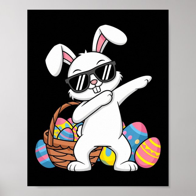 Póster Jóvenes Chicas de los Jóvenes Conejos de Pascua (Frente)