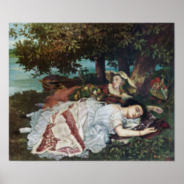 Póster Jóvenes damas a orillas del Sena (verano)