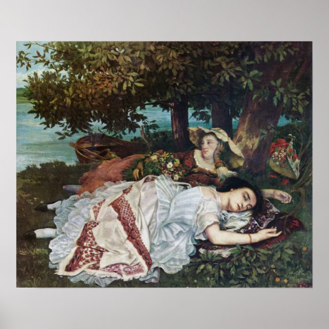 Póster Jóvenes damas a orillas del Sena (verano) (Frente)