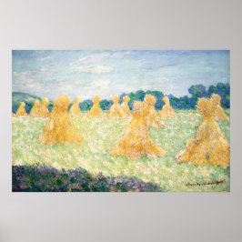 Póster Jóvenes damas del efecto dominó de Claude Monet