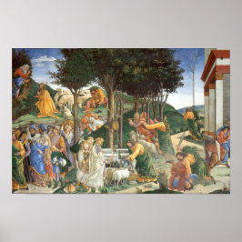 Póster Jóvenes de Moisés por Botticelli - Poster
