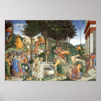Póster Jóvenes de Moisés por Botticelli - Poster