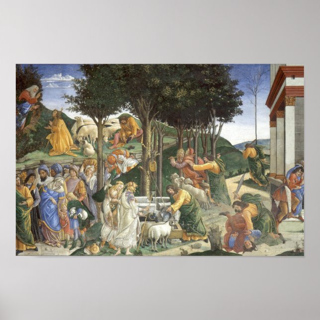 Póster Jóvenes de Moisés por Botticelli - Poster (Frente)