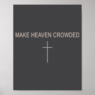 Póster Jóvenes Hacen el Cielo Atestado Cruz Cristiana Min