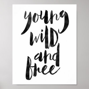 Póster Jóvenes salvajes y libres