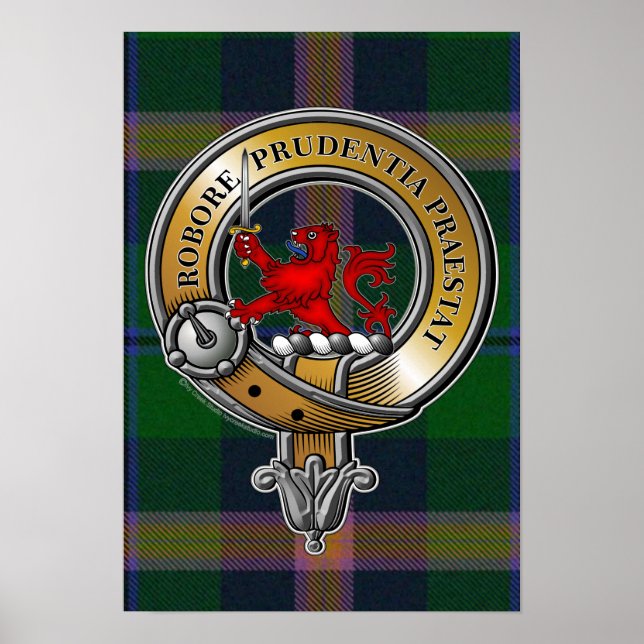 Póster Jóvenes Tartán y Badge (Frente)