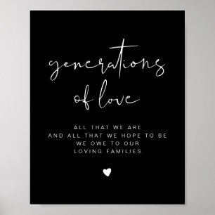 Póster JOVI Edgy Generaciones negras de Rótulo Boda de am