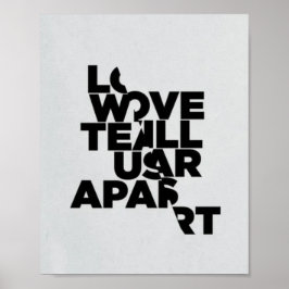 Póster Joy Division Love Will Tear Apart Poster
