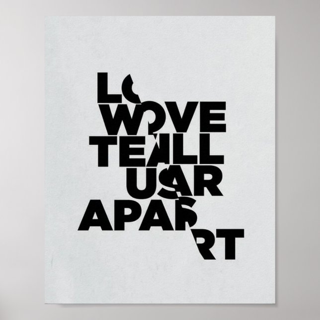 Póster Joy Division Love Will Tear Apart Poster (Frente)