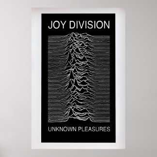 Póster Joy Division, Unknown Pleasures Álbum Vintage