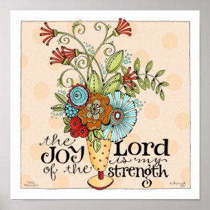 Póster Joy of the Lord - 12 x 12 Art Print