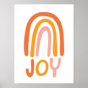 Póster JOY Rainbow Pink Handleting