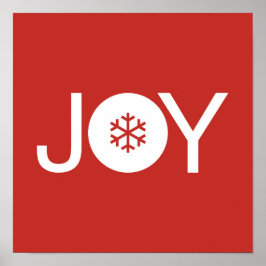 Póster Joy Red Navidades Poster