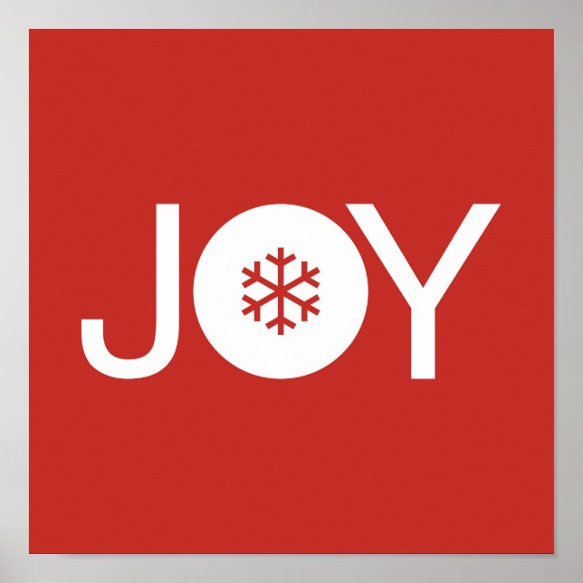 Póster Joy Red Navidades Poster (Frente)