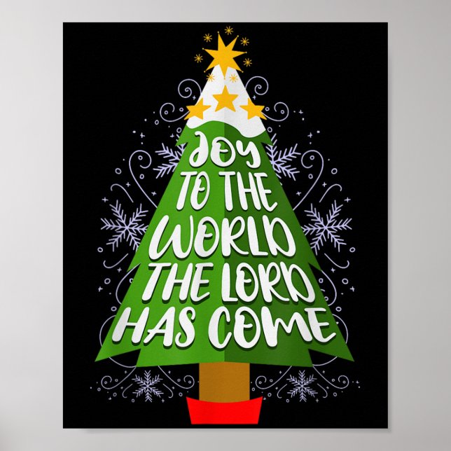 Póster Joy To The World The Lord Has Come Christian Chris (Frente)
