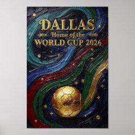 Póster Joya de Dallas para el fanático del fútbol de la C