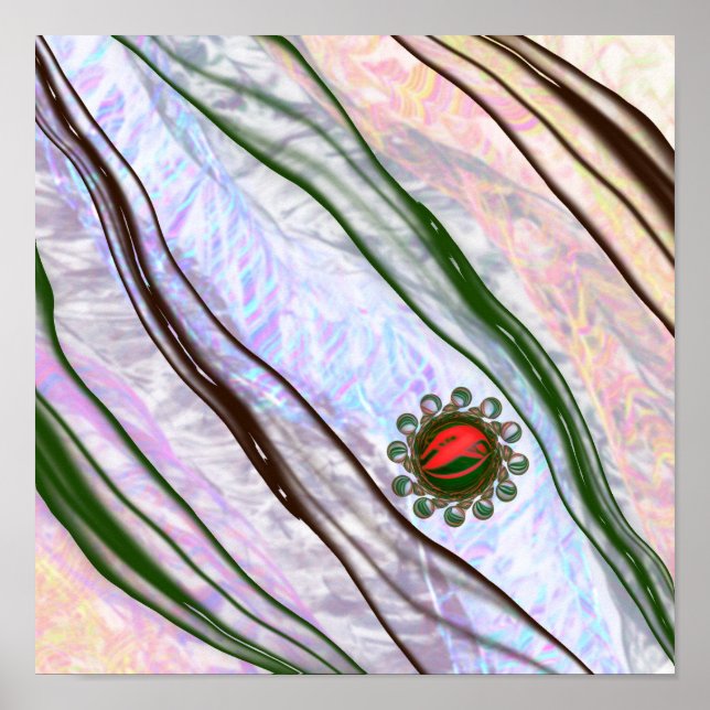 Póster Joya roja congelada (Frente)