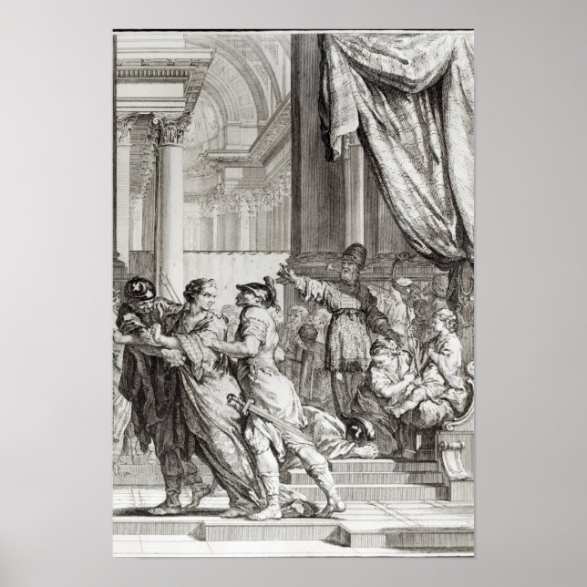 Póster Joyada, sacerdote superior de Jerusalén, proclaman (Frente)