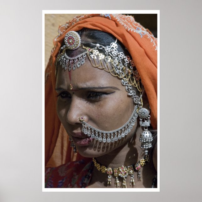 Póster Joyas tradicionales de Rajashtan (Frente)
