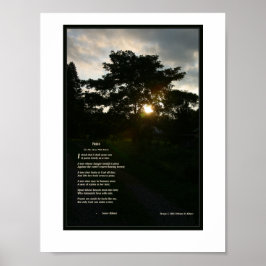 Póster Joyce Kilmer poema Trees 8 1/2 x 11