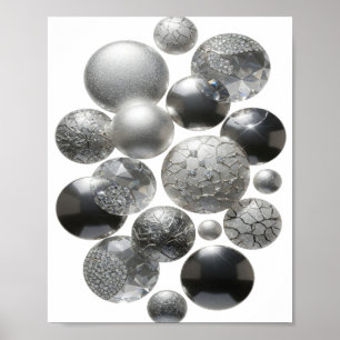PÓSTER JOYERÍA DE PIEDRA PRECIOSA DE PLATA FRÍA