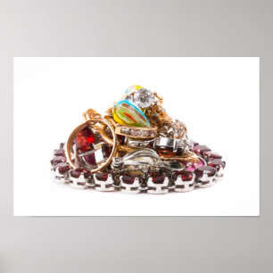 Póster Joyería en blanco