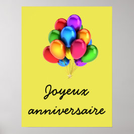 Póster Joyeux anniversaire