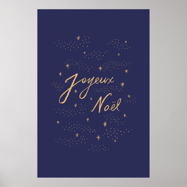 Póster Joyeux Noel - Feliz Navidad Francés (Frente)