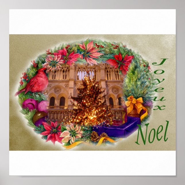 PÓSTER JOYEUX NOEL PARIS XMAS POSTER (Frente)