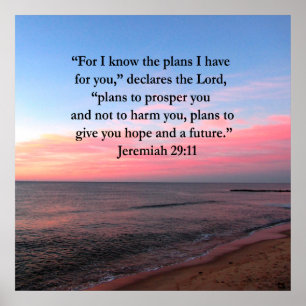 PÓSTER JOYFUL JEREMIAH 29:11 SUNRISE