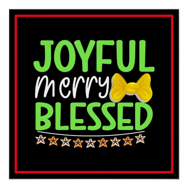 Póster Joyful Merry Blessed-81053 (Anverso)