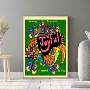 Póster Joyful Whimsy: Una celebración de la positividad
