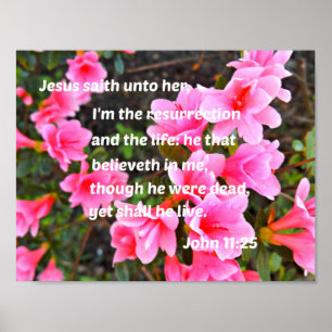 Póster Juan 11:25 Jesús le dijo: Yo soy el