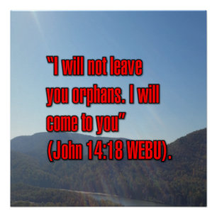 Póster Juan 14:18 WEBU